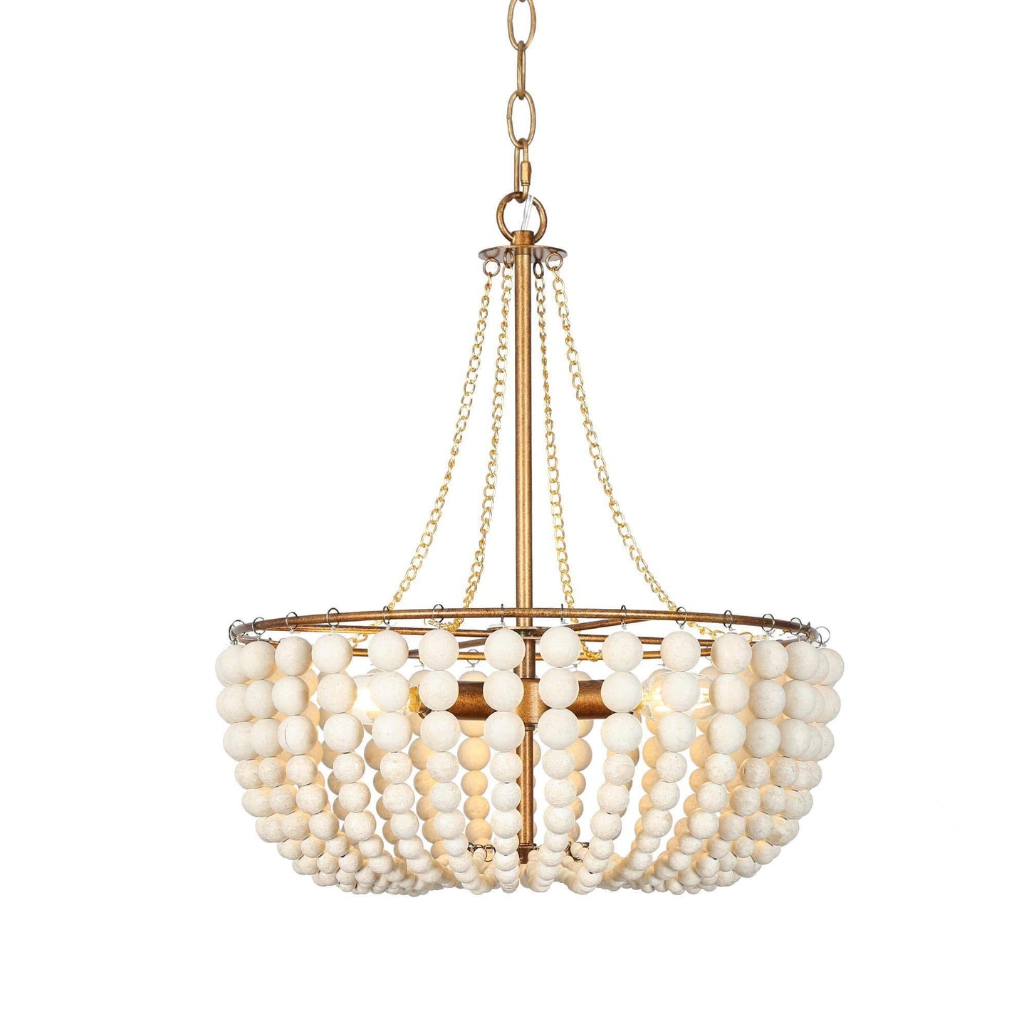 Amaranth 3-Light Small Gold Chandelier