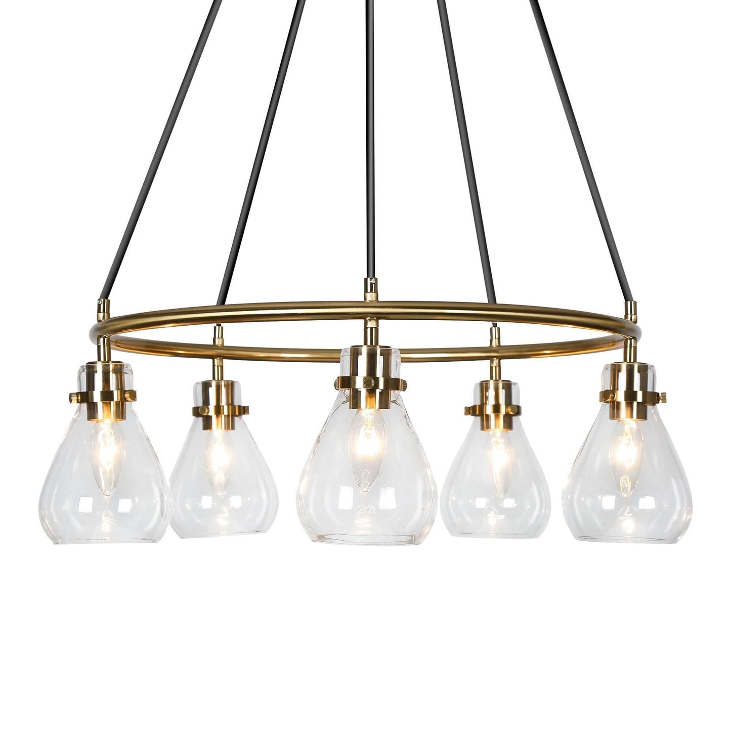 Thimbleweed 5-Light Medium Gold Chandelier