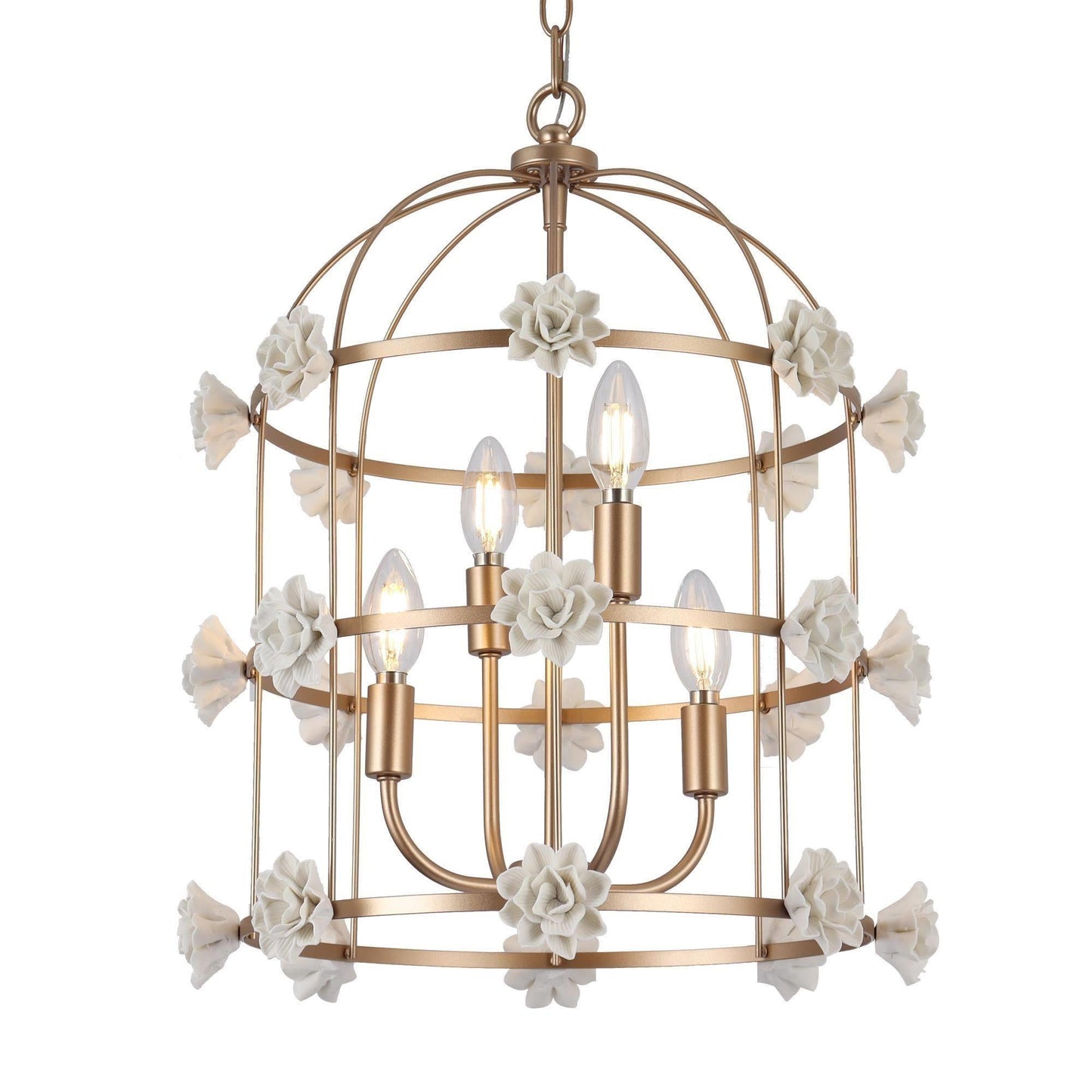 Arianiser 4-Light Small Gold Chandelier