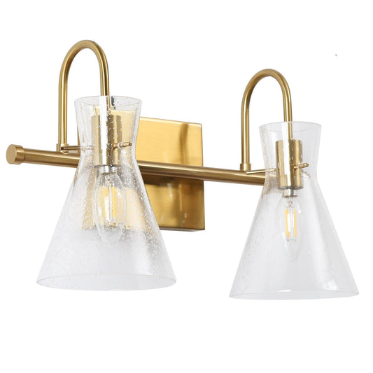 Itpicanaple 2-Light Brass Vanity Light