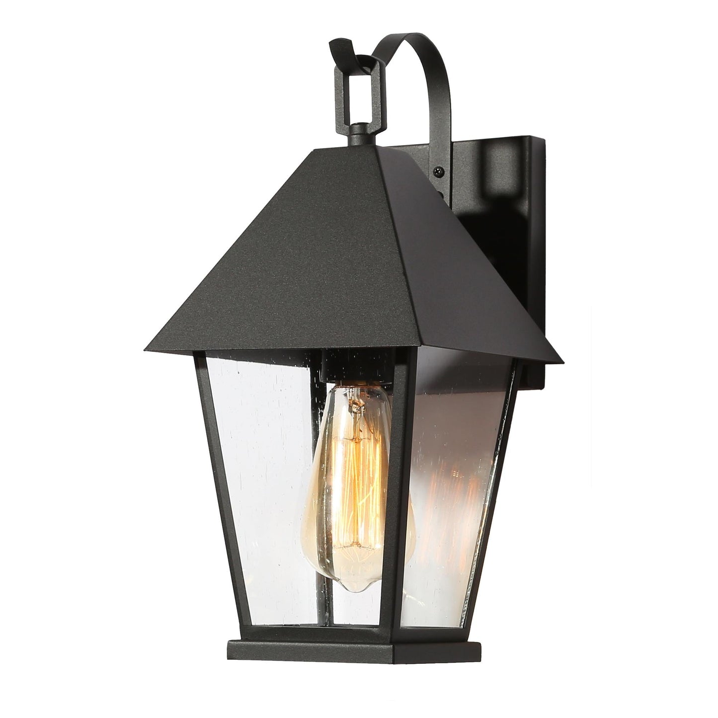 Shelijars 14"H 1-Light Black Outdoor Wall Light