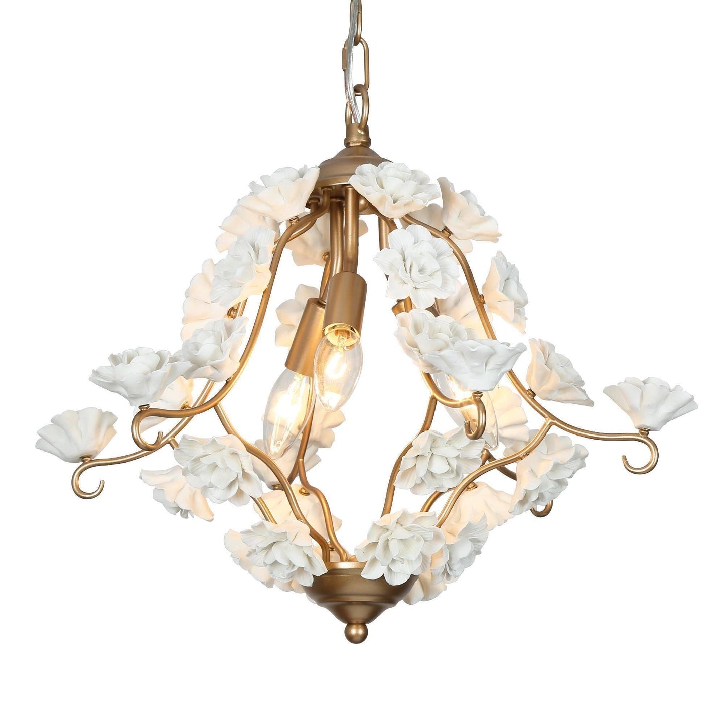 Arianiser 3-Light Small Gold Chandelier