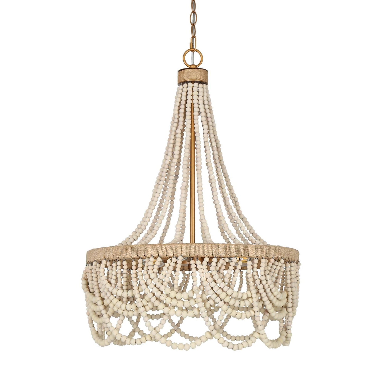 Mitzvah 3-Light Small Gold Chandelier