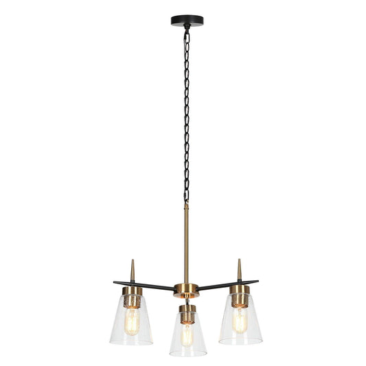 Greenriver 3-Light Small Black Chandelier