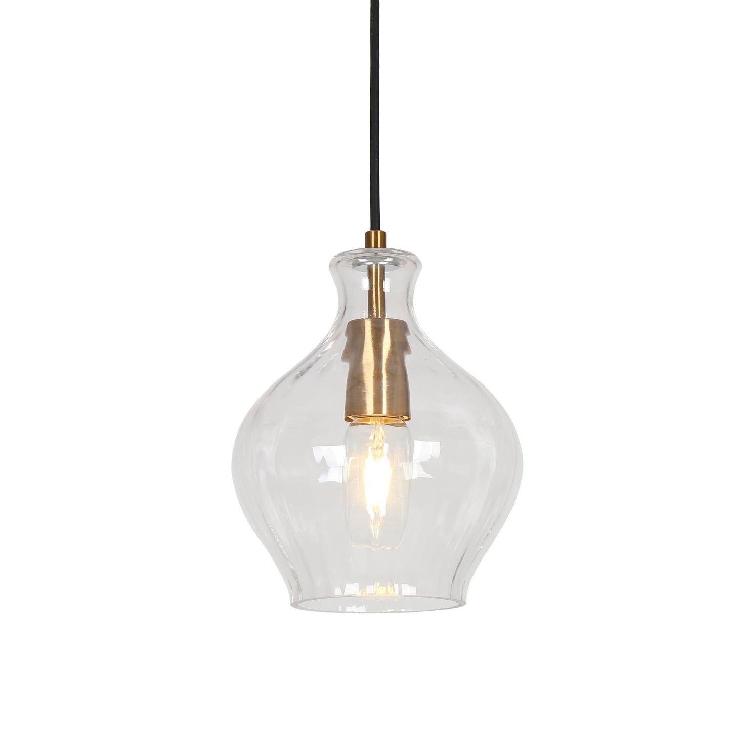 Evangeline 1-Light Mini Black Modern Pendant Light Fixtures