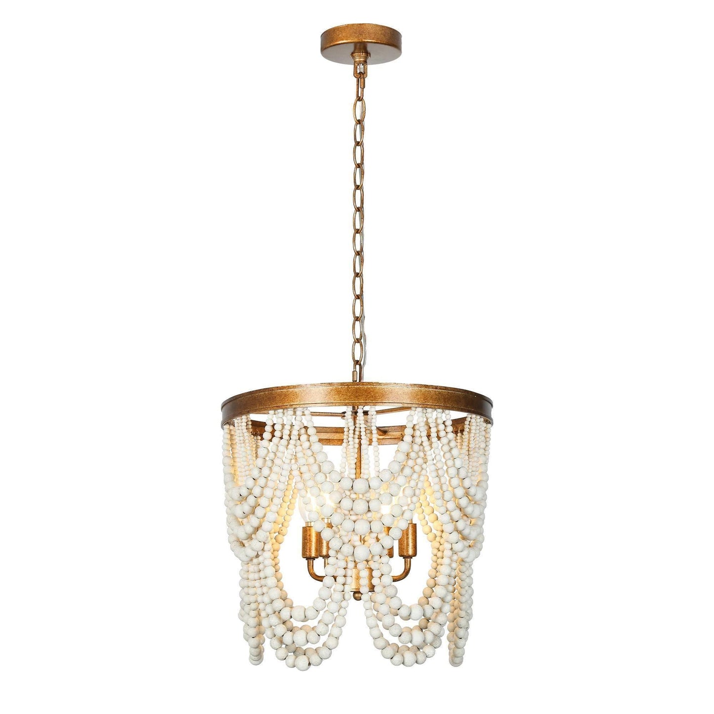 Amaranth 4-Light Small Gold Chandelier