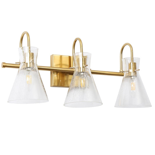 Itpicanaple 3-Light Brass Vanity Light