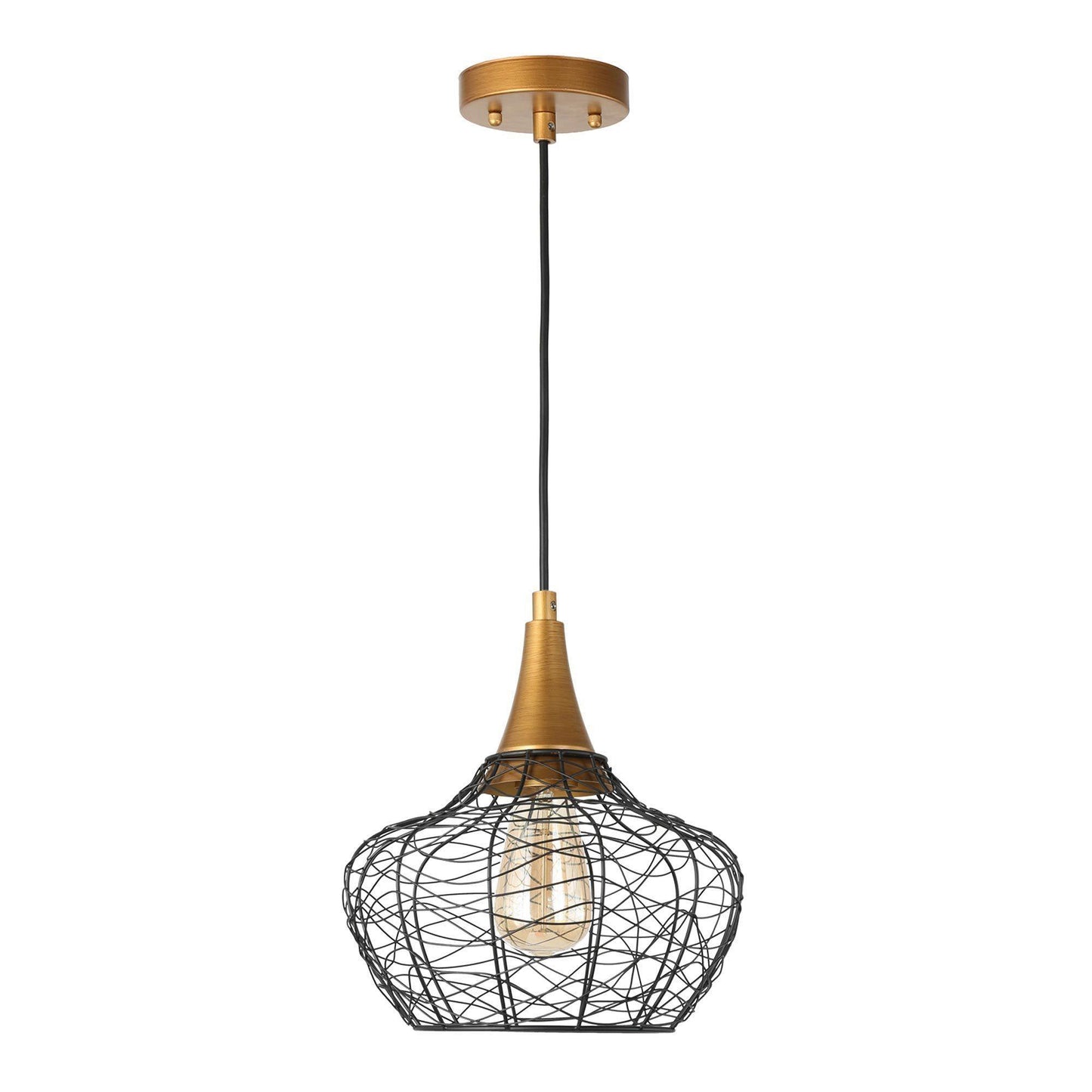 Kendyleigh 1-Light Medium Black Modern Pendant Light Fixtures