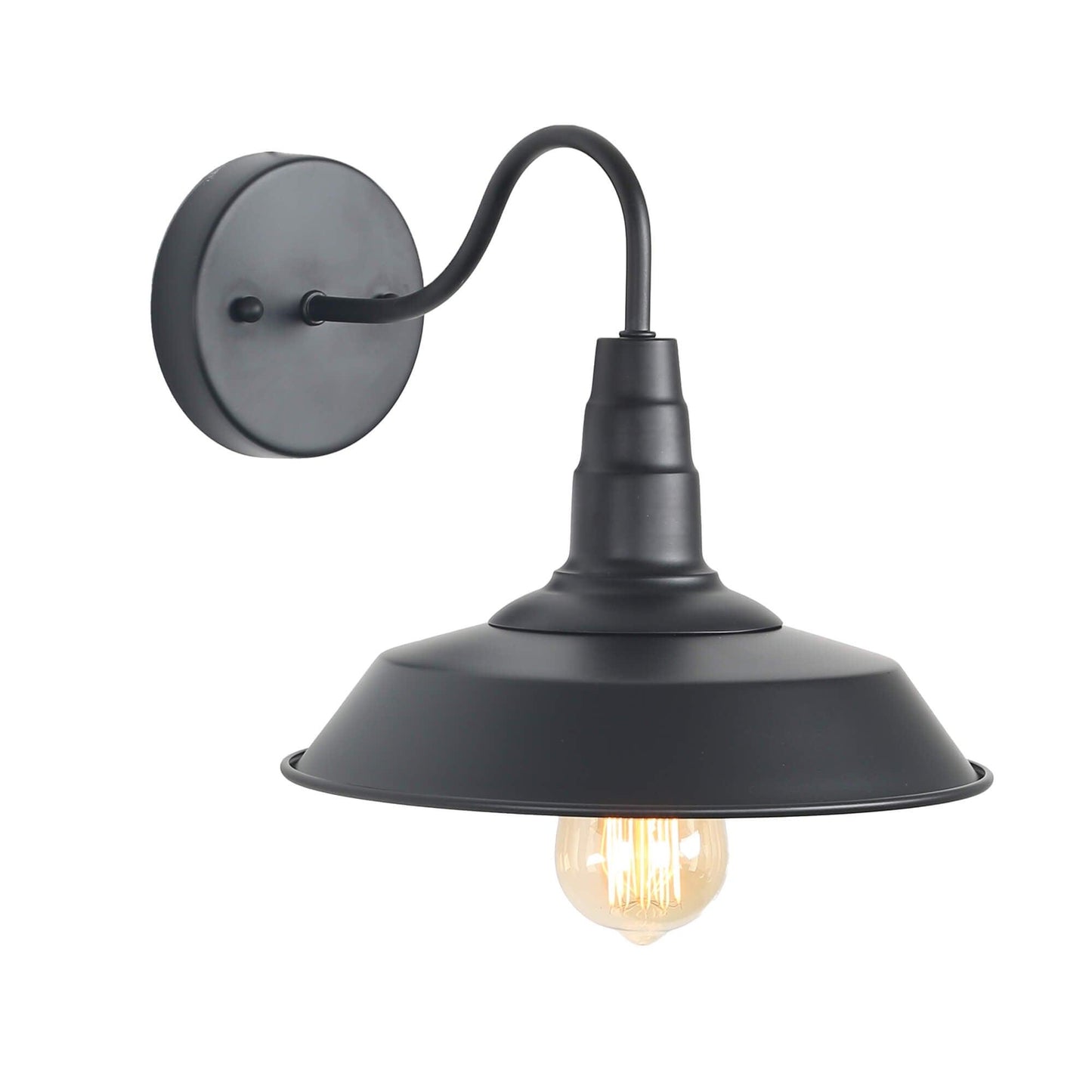 1-Light Black Wall Sconce - Belles Lighting