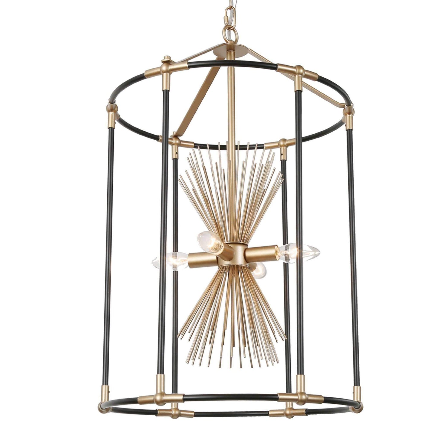 4-Light Mid-Century Modern Chandeliers - Belles Lighting