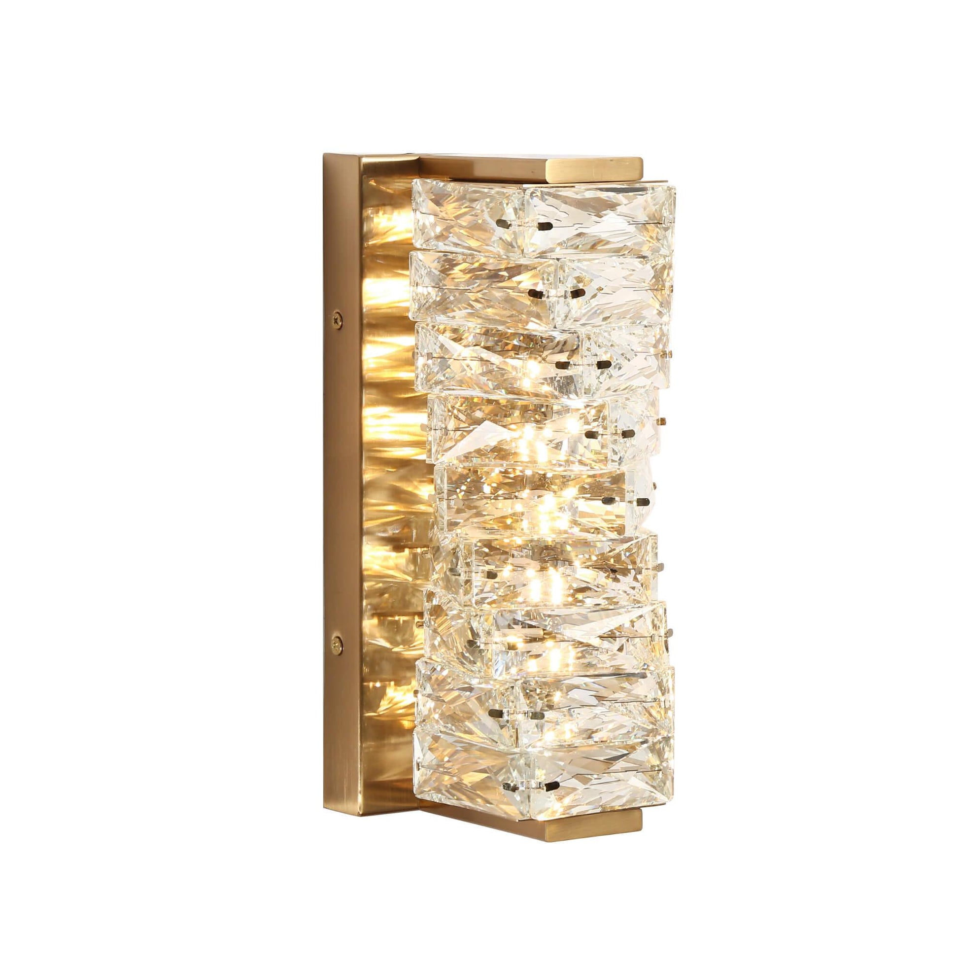 1-Light LED Crystal Wall Sconce - Belles Lighting