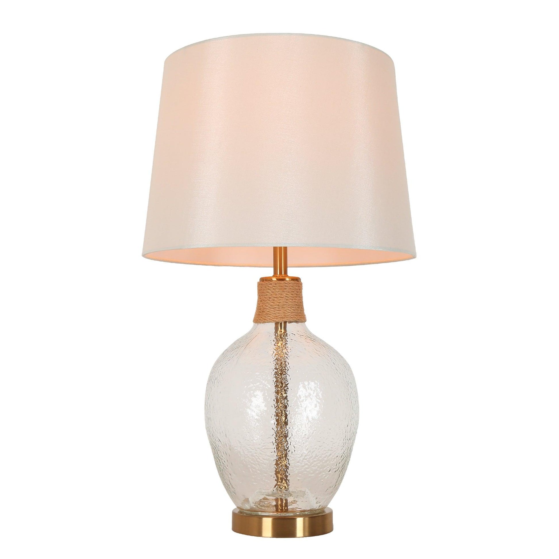 1-Light Gold Table Lamps with Fabric Shade - Belles Lighting