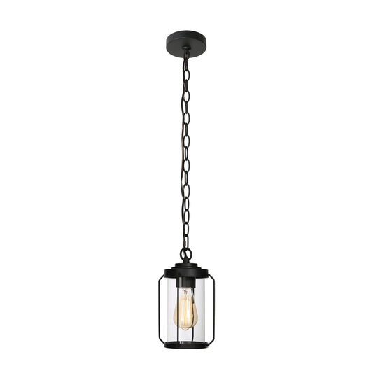 Bovenere 1-Light Mini Black Outdoor Pendant Light