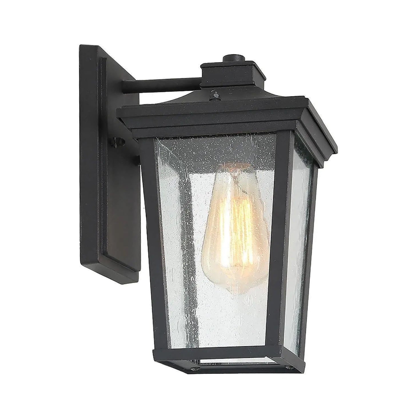 Muscipula 11"H 1-Light Black Outdoor Wall Light