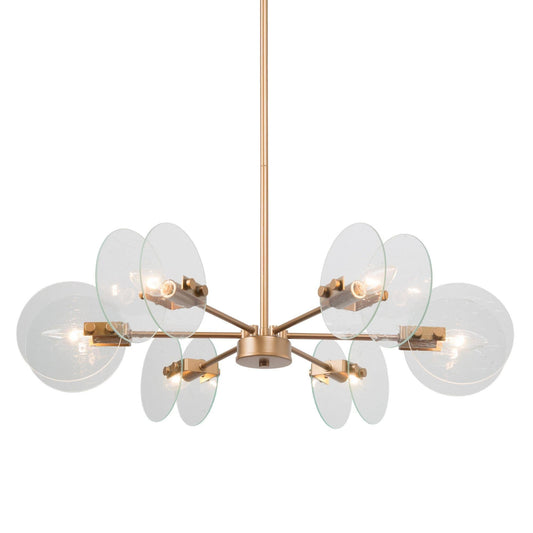 Pennieway 6-Light Large Gold Chandelier