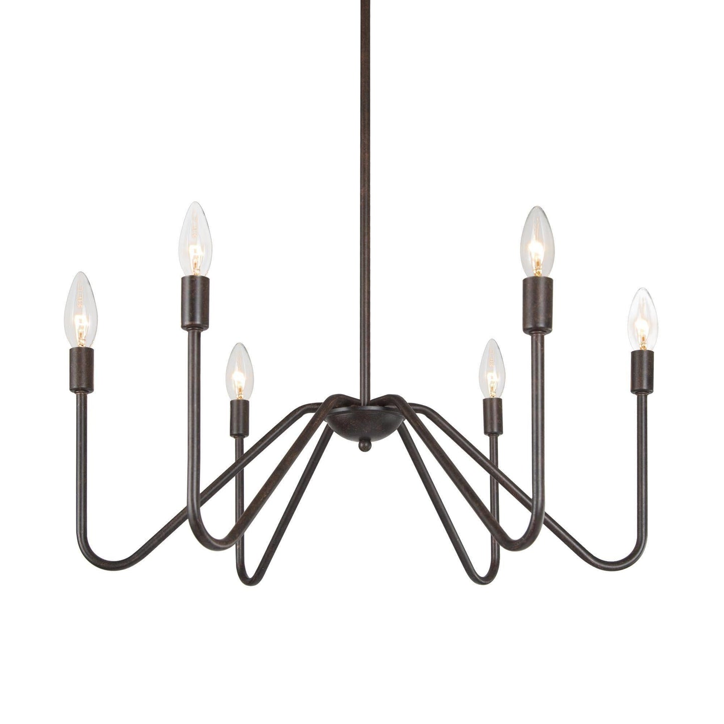 Anasipia 6-Light Medium Brown Chandelier