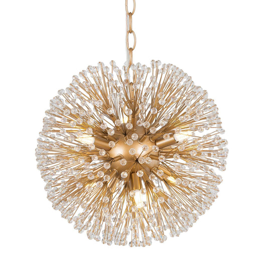 Porgy 6-Light Mini Gold Crystal Chandelier