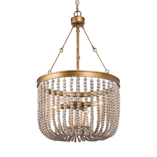 Lanstidiyma 4-Light Small Gold Chandelier