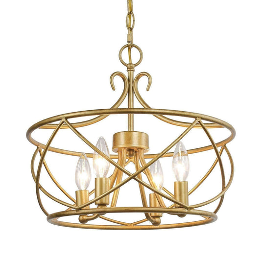 Cemithersia 4-Light Small Gold Chandelier