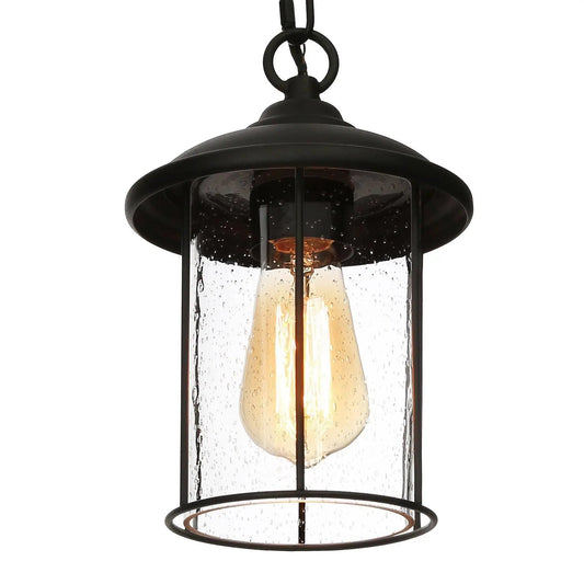 Catmorlyn 1-Light Mini Black Outdoor Pendant Light