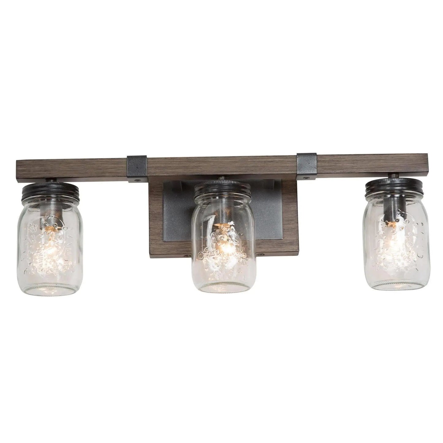 Amthyis 3-Light Rust Vanity Light