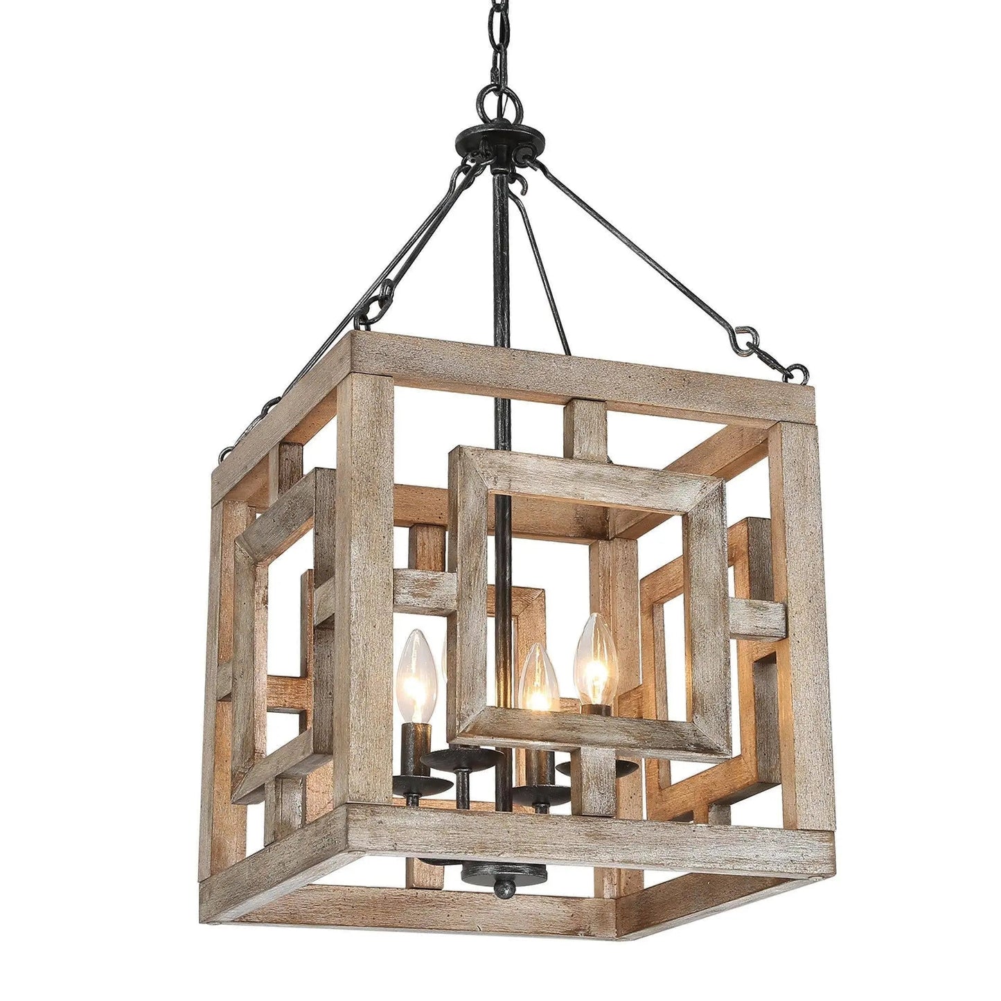 Distressed Wood Pendant Lighting 