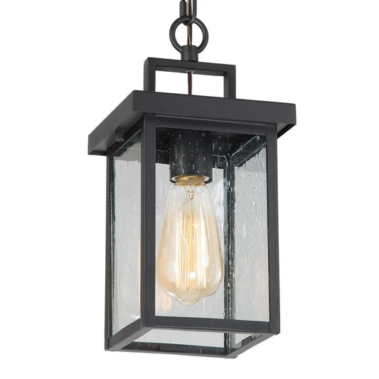 Agathades 1-Light Mini Black Outdoor Pendant Light