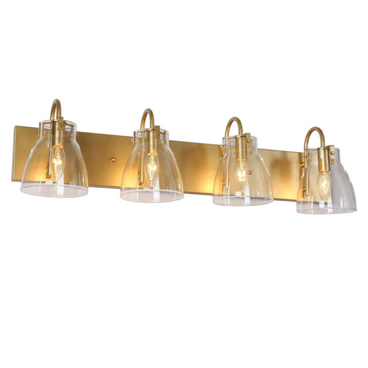 Erythronium 4-Light Gold Vanity Light