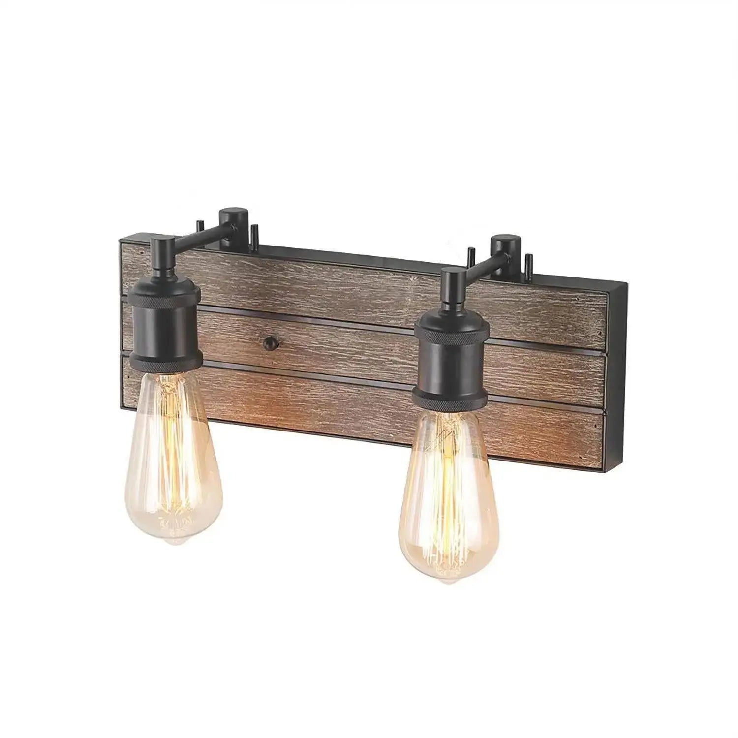 Euphrones 2-Light Wood Vanity Light