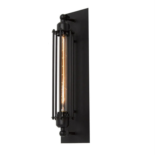 Malaprop 1-Light Industrial Black Wall Sconces