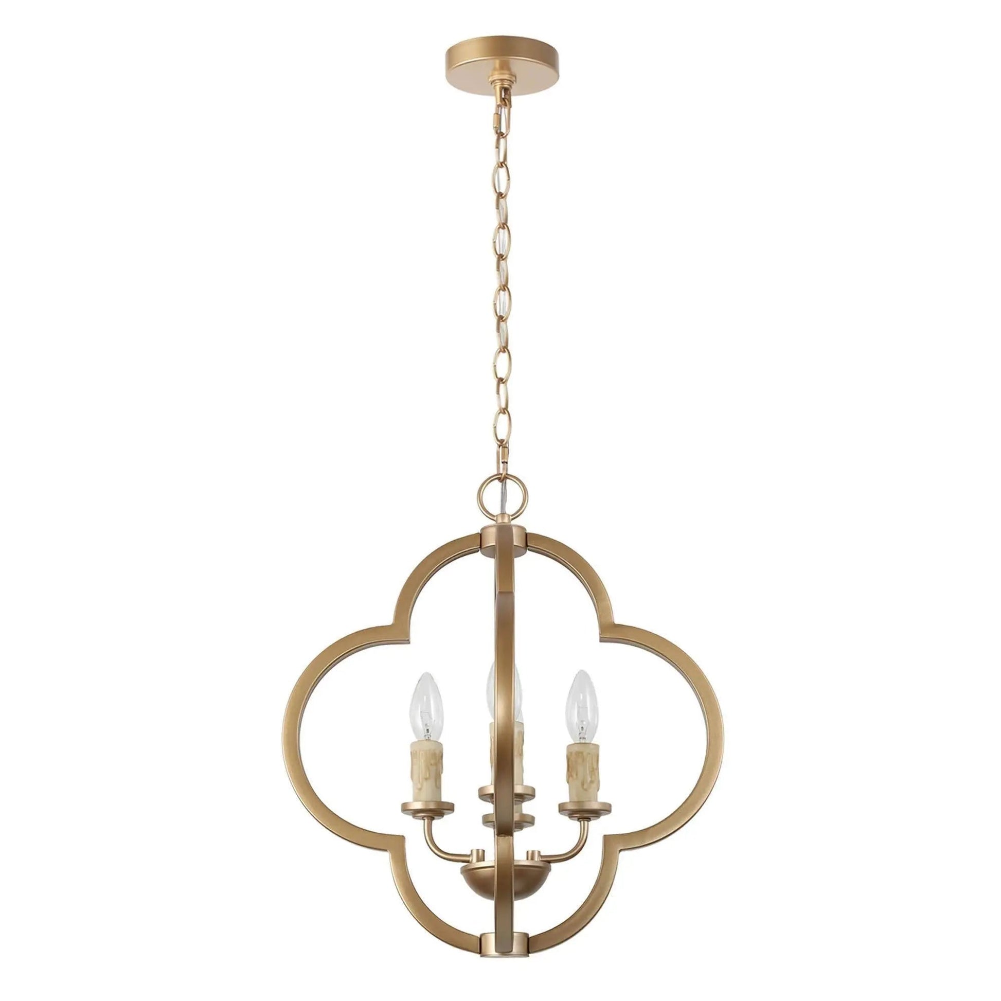 Harriet Satin Gold Chandelier 