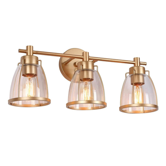 Eumeneia 3-Light Gold Vanity Light