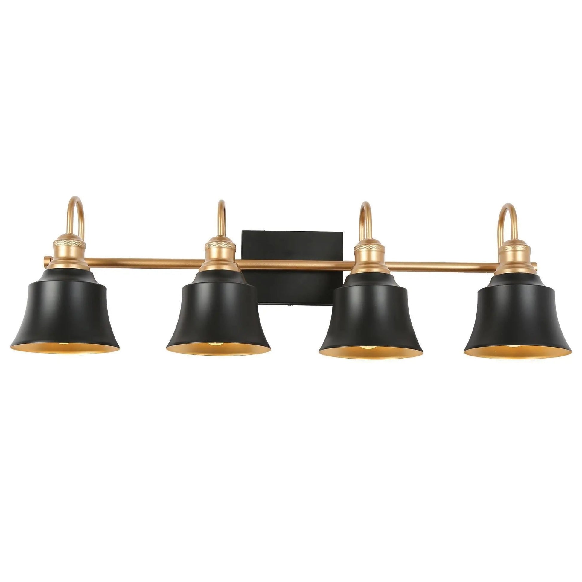 Aphrocallistes 4-Light Black and Gold Vanity Light