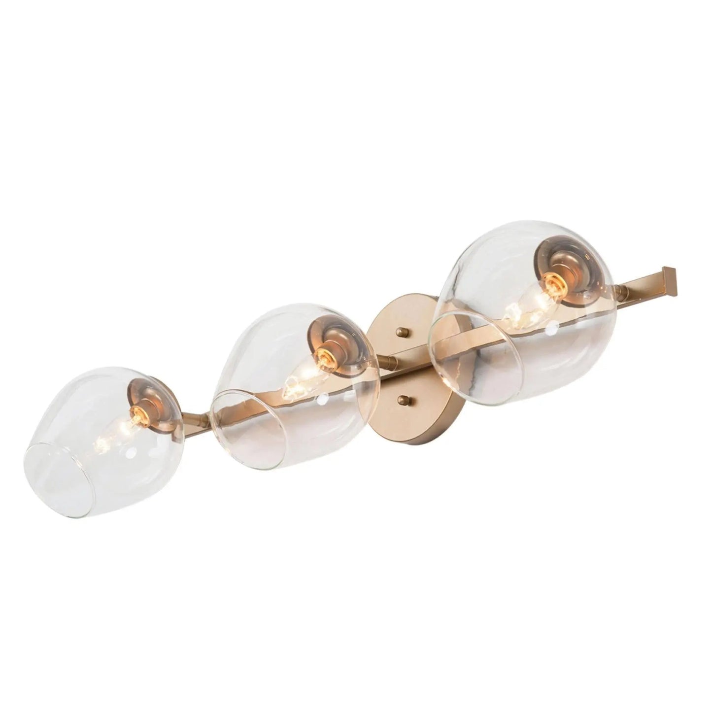 Isidore 3-Light Gold Vanity Light