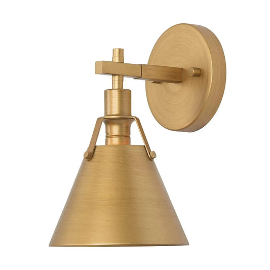 Ives 1-Light Modern Gold Cone Wall Sconces