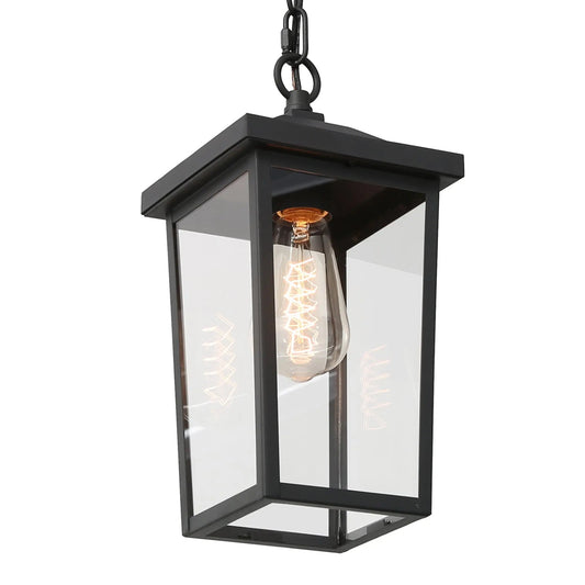 Nejuldee 1-Light Mini Black Outdoor Pendant Light