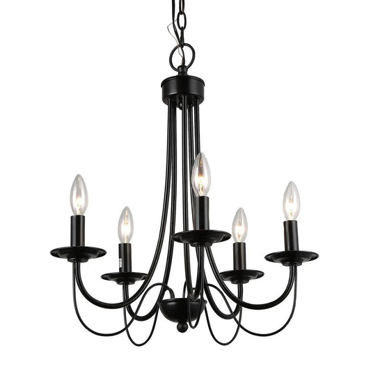 LNC Simple Metal Chandelier - 5 Lights 129.99