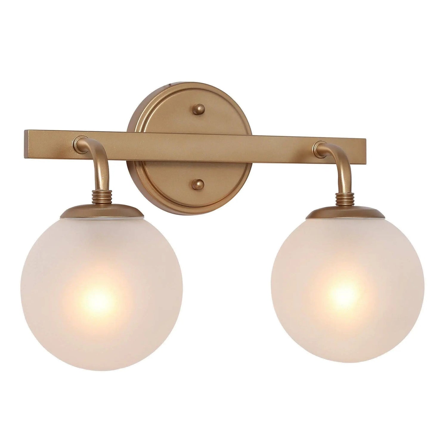 Lanziin 2-Light Gold Vanity Light