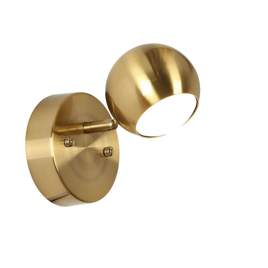 Stellevernic 1-Light Modern Gold Globe LED Wall Sconces