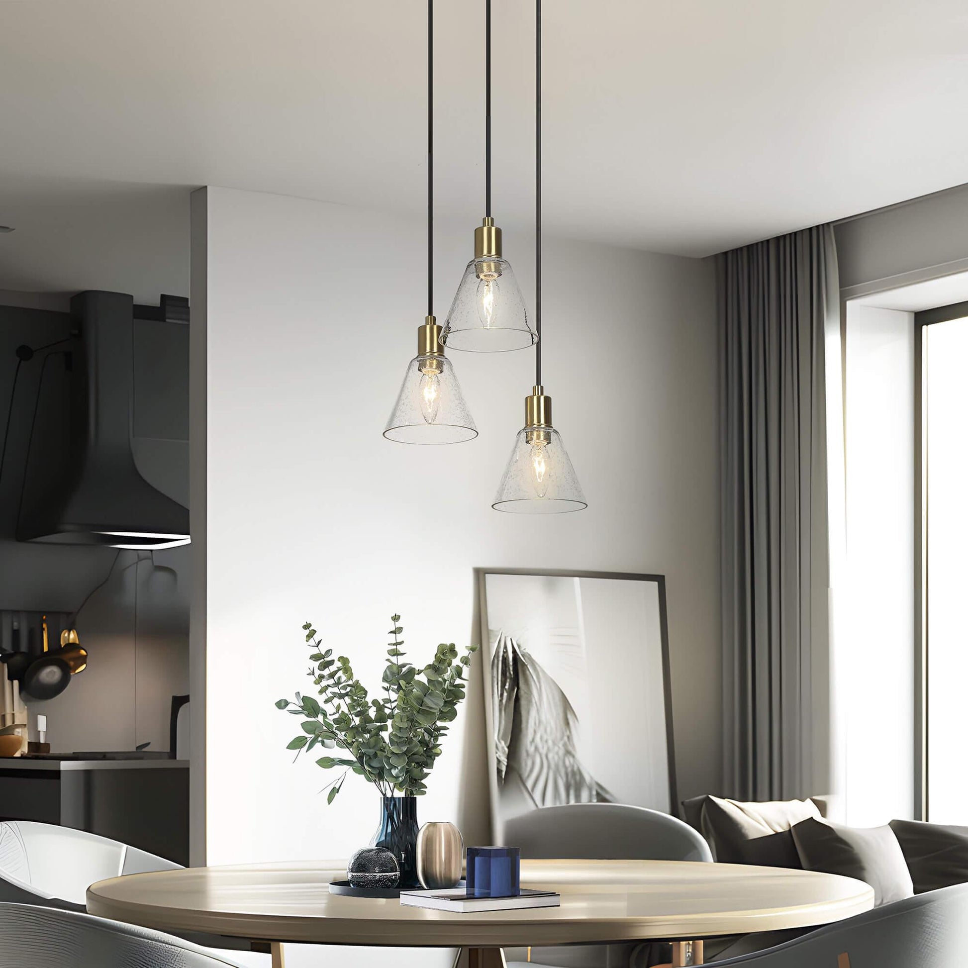 3-Light Cluster Pendant Lights - Belles Lighting