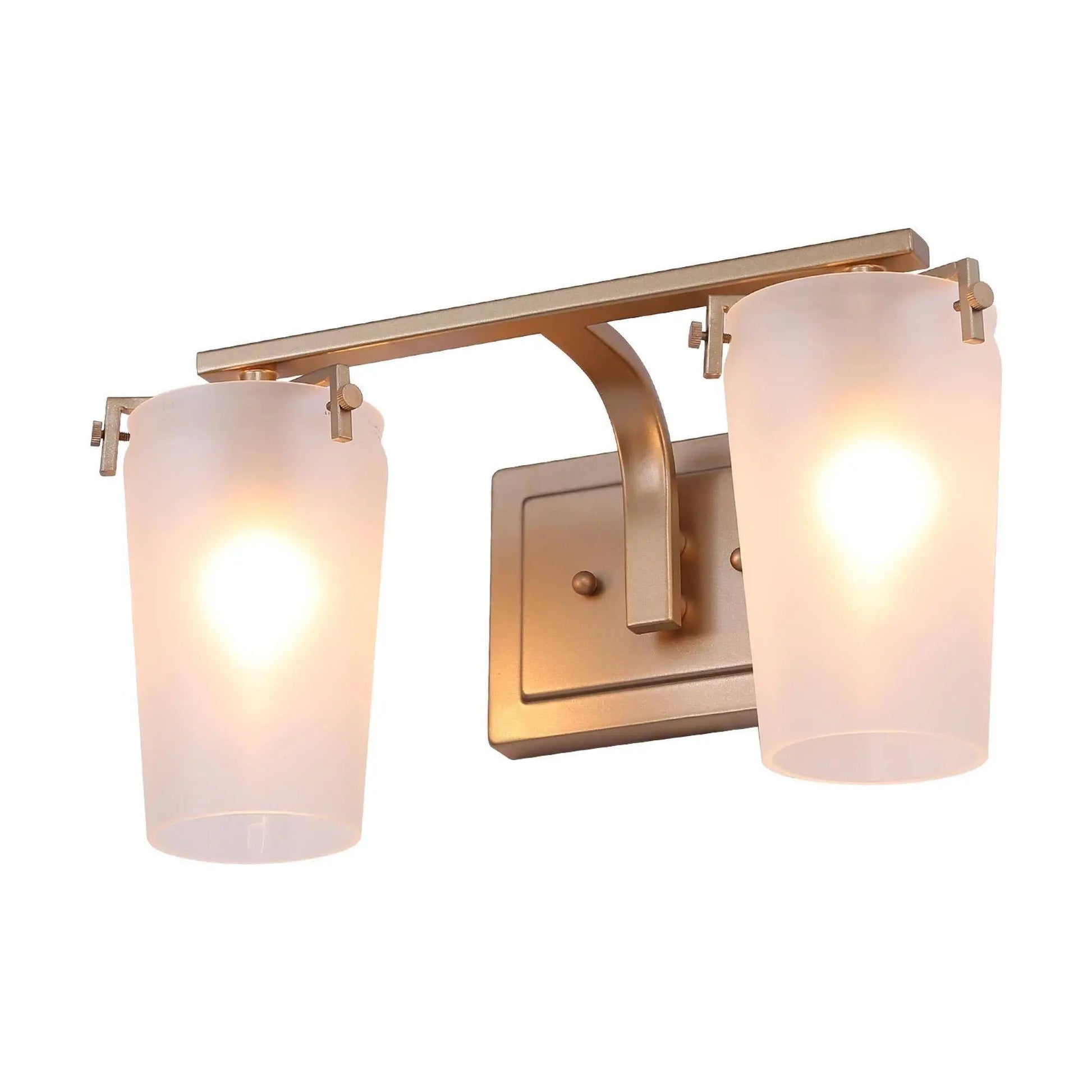 Gormoric 2-Light Gold Vanity Light