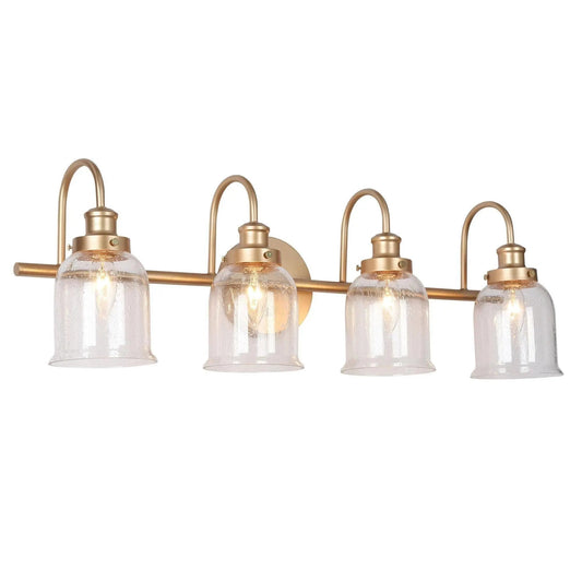 Rhiannon 4-Light Gold Vanity Light