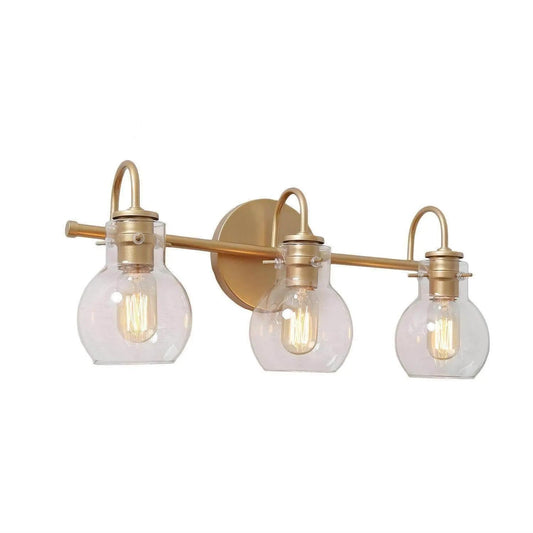 Borislav 3-Light Gold Vanity Light