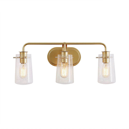 Tethysia 3-Light Gold Vanity Light