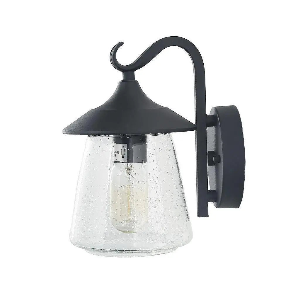 Mirabellerie 9.8"H 1-Light Black Outdoor Wall Lantern