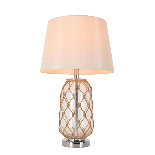 Flabellum 26"H 1-Light Glass Table Lamp