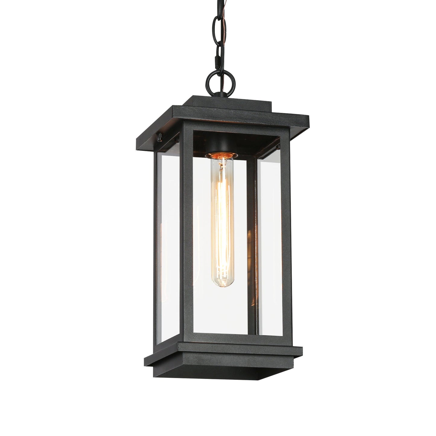 Melanthius 1-Light Mini Black Outdoor Pendant Light