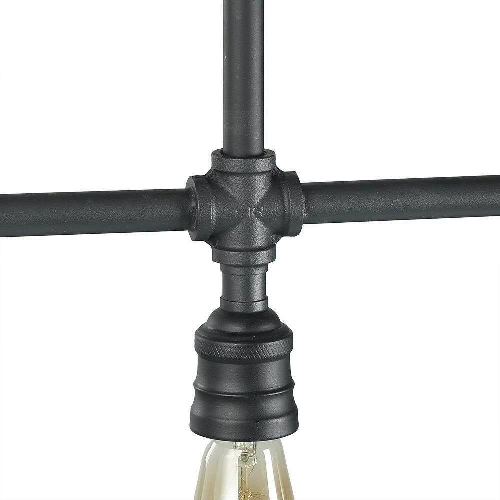 Santinate 4-Light Oversized Black Chandelier