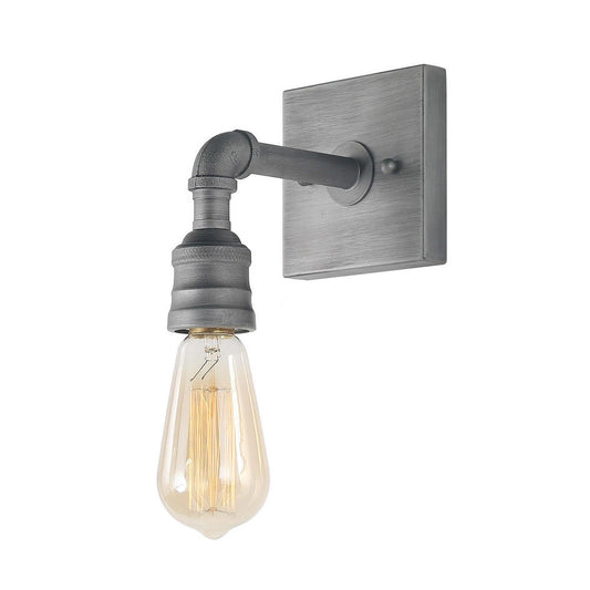 Santinate 1-Light industrial Gray Bulb-Shape Wall Sconces