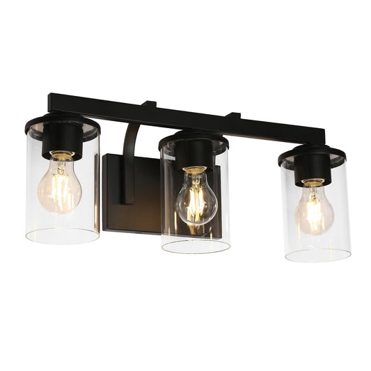 Sturgeon 3-Light Black Vanity Light